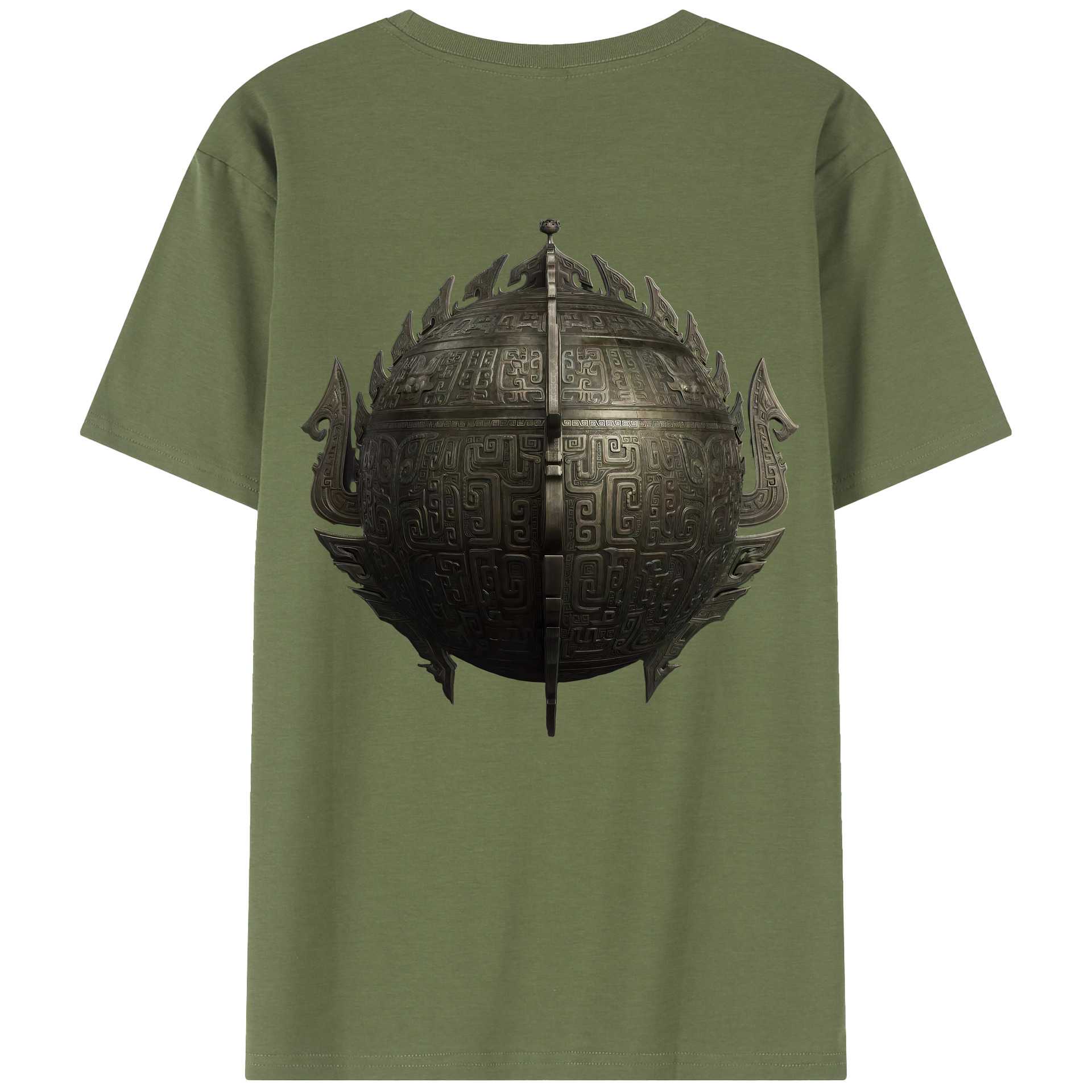 （画像用） Ne Zha 2 ナタ 魔童の大暴れ 綿100％半袖Tシャツ（背面プリント）
